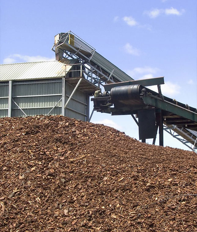 Sawmill residues used as secondary raw material